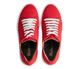 Marzamemi shoes, red canvas.