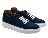 Blue elevating shoes